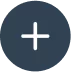 A dark blue circle with a white plus sign in the center. The plus sign is bold and evenly proportioned, occupying the middle of the circle, which serves as a button or icon commonly used in interfaces to add new items or content.